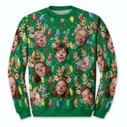 Custom Photo Ugly Christmas Sweater – Unique Family Holiday Outfit