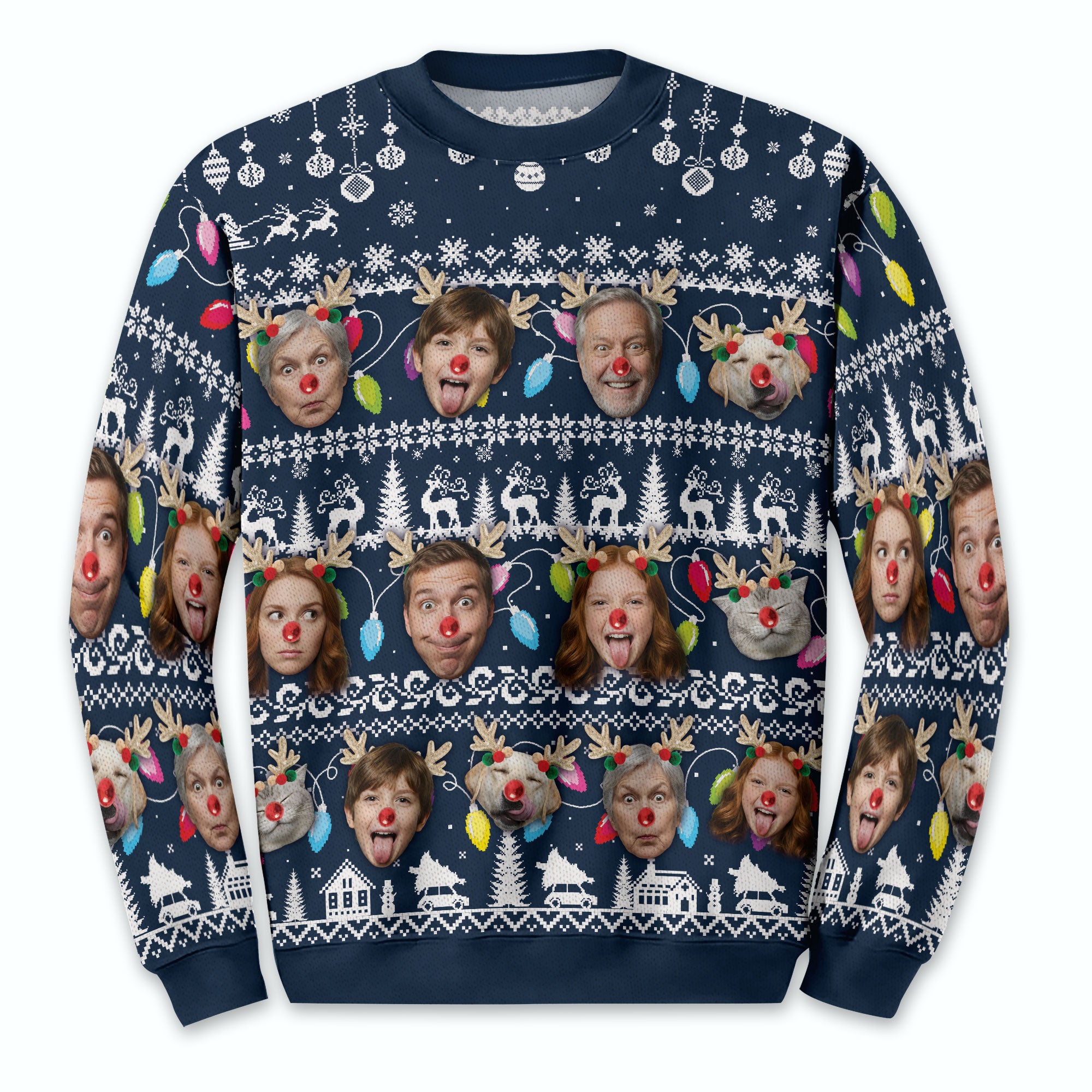 Make Your Own Christmas Photo Sweatshirt – Festive Ugly Sweater Style