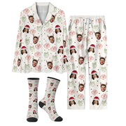 Custom Christmas Pajamas – Personalized Photo PJs, Funny Matching Set for Lovers Holiday