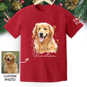 Custom Pet Portrait T-Shirt – Personalized Dog Lover Tee, Unique Gift for Dog Mom & Dog Dad