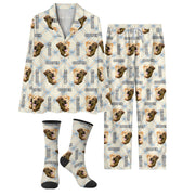 Personalized Pet Photo Pajamas – Custom Matching Christmas PJs for Couples, Dog Dad Sleepwear
