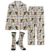 Custom Dog Face Pajamas – Funny Holiday PJs for Pet Lovers, Personalized Christmas Gift Loungewear