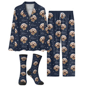 Custom Pet Pajamas Set – All Over Print Christmas PJs for Pet Lovers, Dog Lovers Holiday Gift