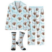 Custom Photo Pet Pajamas – Cute Christmas PJs for Pet Lovers, Personalized Holiday Gift Set