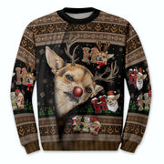 Ugly Christmas Dog Sweater – Personalized Pet Photo Holiday Sweatshirt for Men & Women