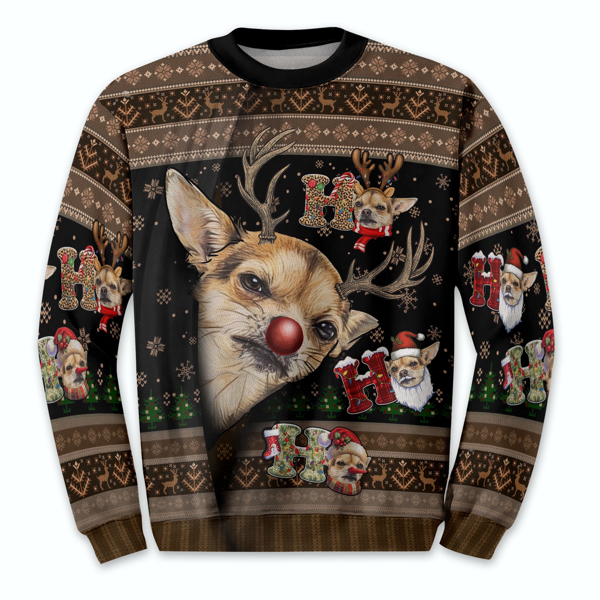 Ugly Christmas Dog Sweater – Personalized Pet Photo Holiday Sweatshirt for Men & Women