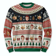 Personalized Dog Photo Christmas Sweater – Custom Holiday Sweatshirt Gift for Pet Lovers