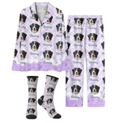 Dog Lover Custom Pajama Set – Personalized Pet Face Sleep Collection