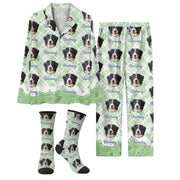 Pet Lover Custom Pajama Set – Dog Photo Printed Sleepwear
