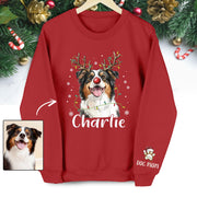 Personalized Dog Mom Sweatshirt with Custom Pet Face – Cozy Gift for Pet Owners