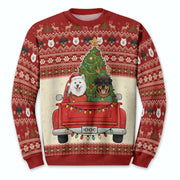 Custom Face Dog Christmas Sweater – Funny Ugly Xmas Sweater for Dog Dad, Personalized Holiday Gift