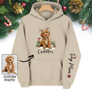 Holiday Dog Mom Hoodie – Perfect Christmas Gift for Puppy Lovers