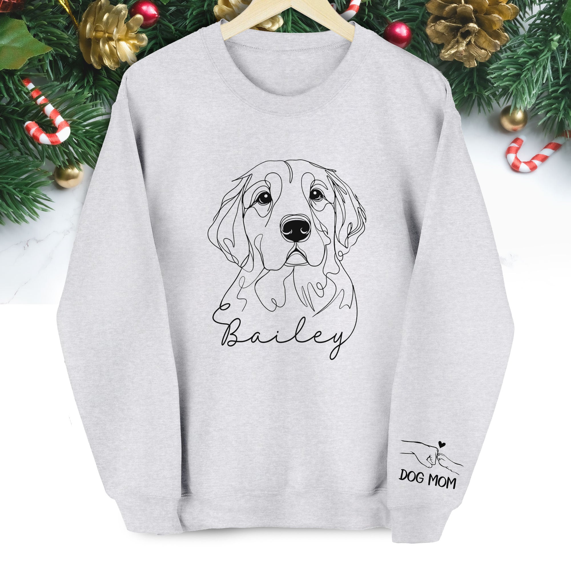 Personalized Dog Mom Sweatshirt – Custom Photo Sweatshirt for Women Dog Lovers