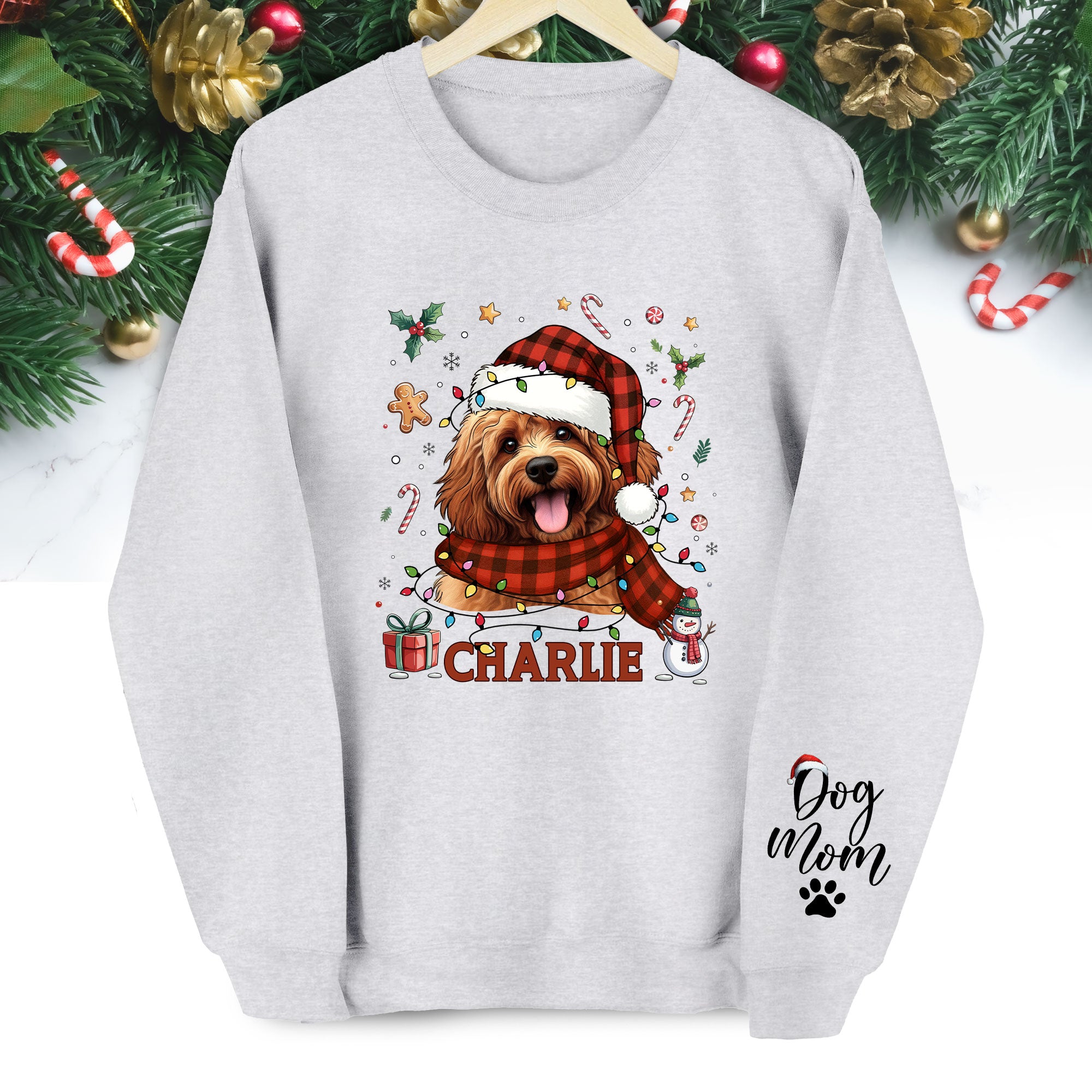 Custom Dog Mom Sweatshirt – Personalized Pet Gift