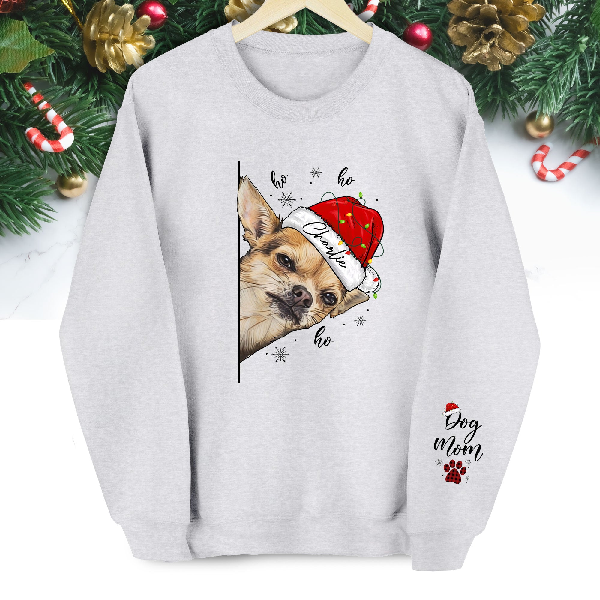 Custom Dog Mom Sweatshirt – Personalized Pet Photo Gift