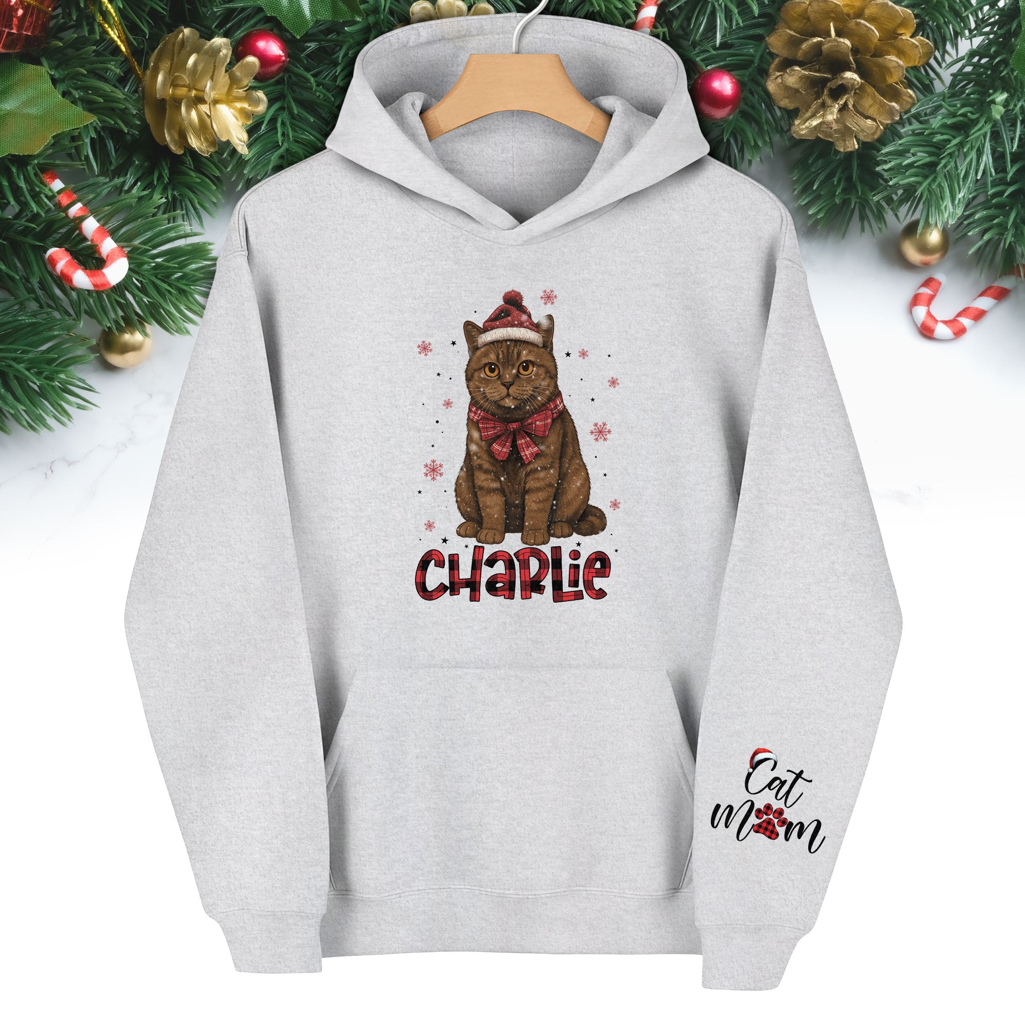 Custom Cat Hoodie – Personalized Photo Hoodie for Pet Lovers