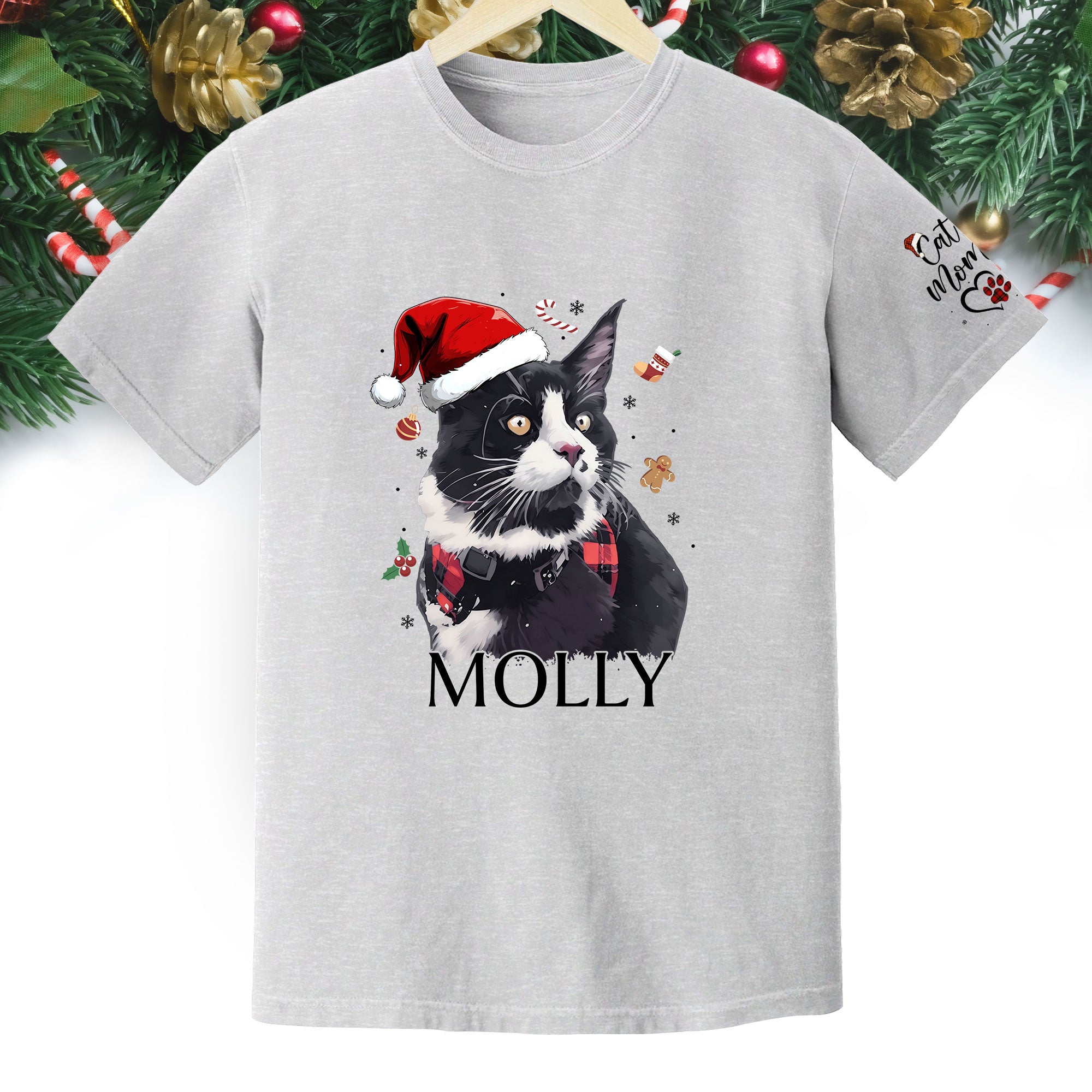 Personalized Cat T-Shirt – Custom Pet Photo Tee Gift for Animal Lovers