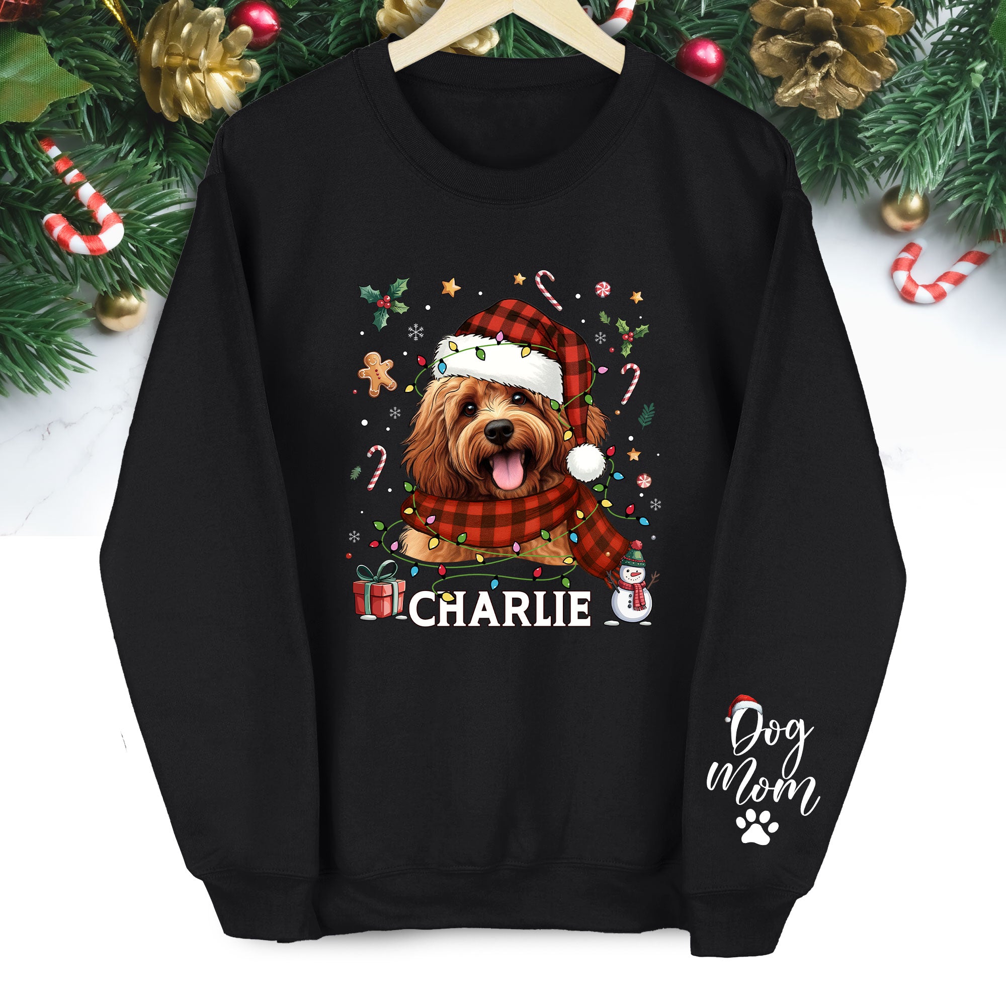 Custom Dog Mom Sweatshirt – Personalized Pet Gift