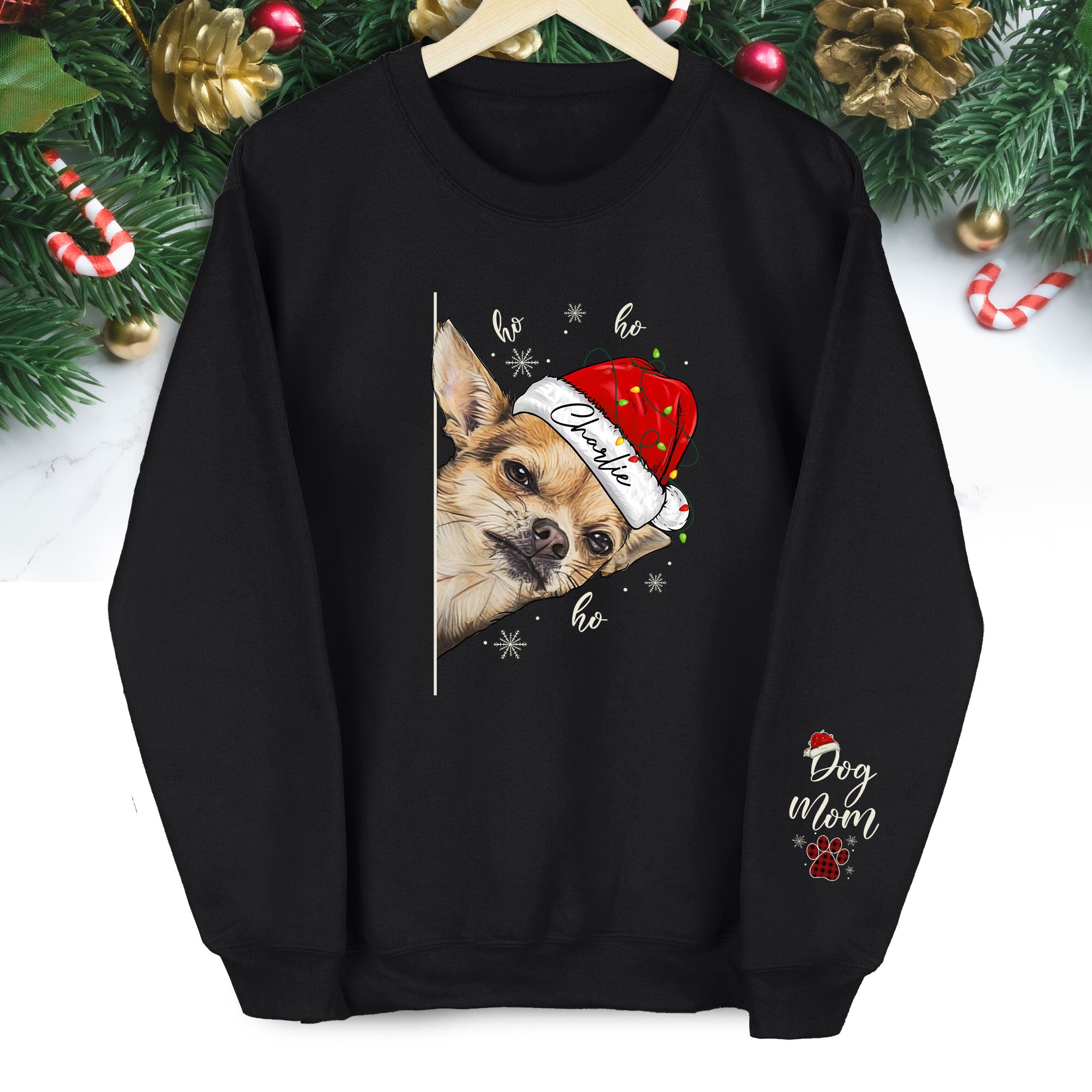 Custom Dog Mom Sweatshirt – Personalized Pet Photo Gift