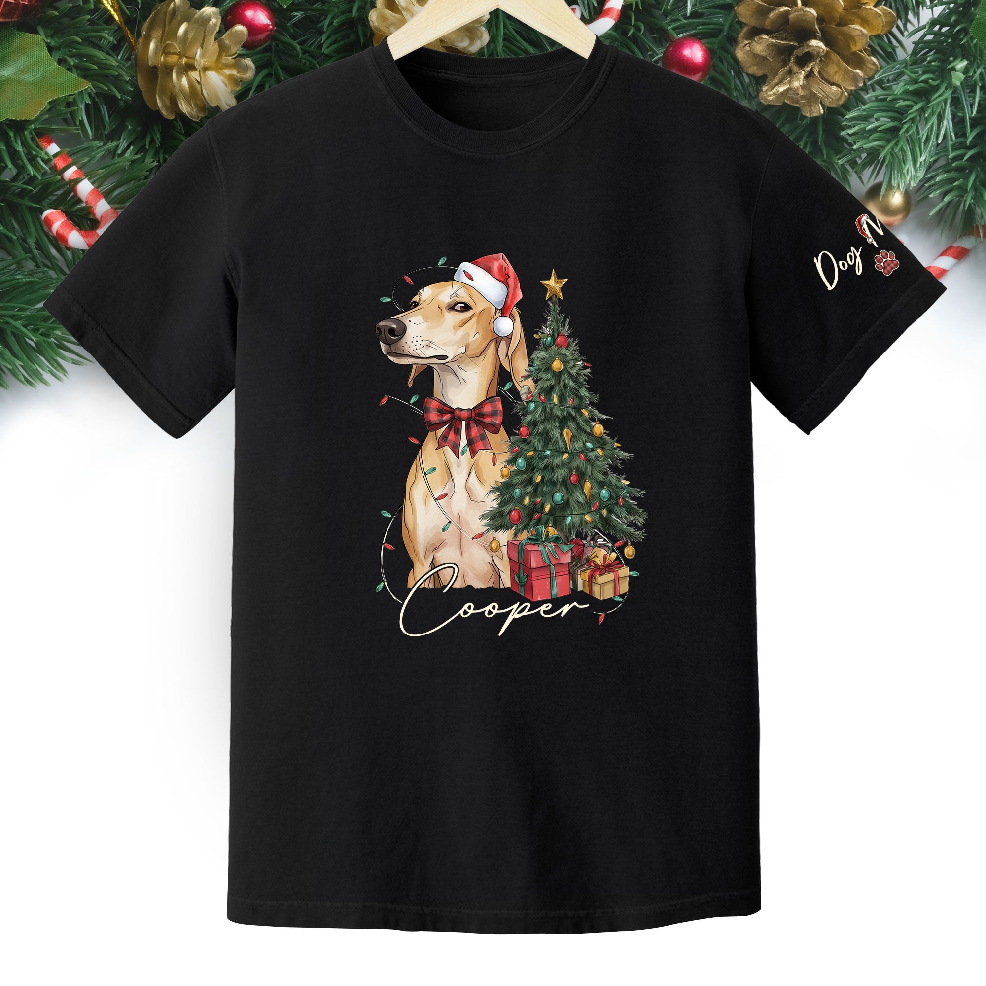 Custom Pet Photo Shirt – Personalized Dog Christmas Shirt, Perfect Gift for Pet Lovers