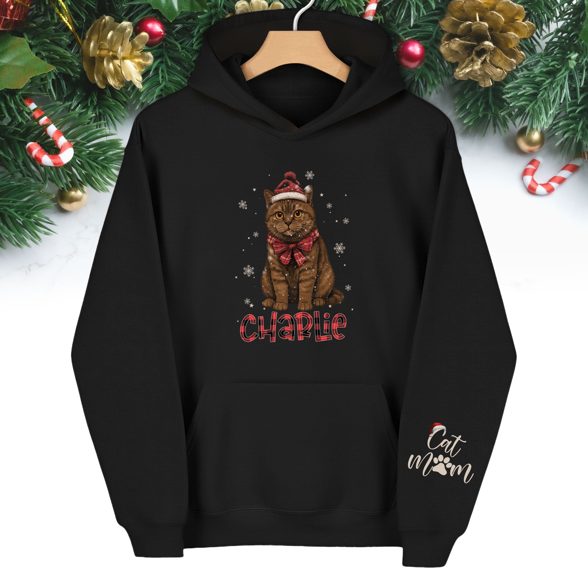 Custom Cat Hoodie – Personalized Photo Hoodie for Pet Lovers