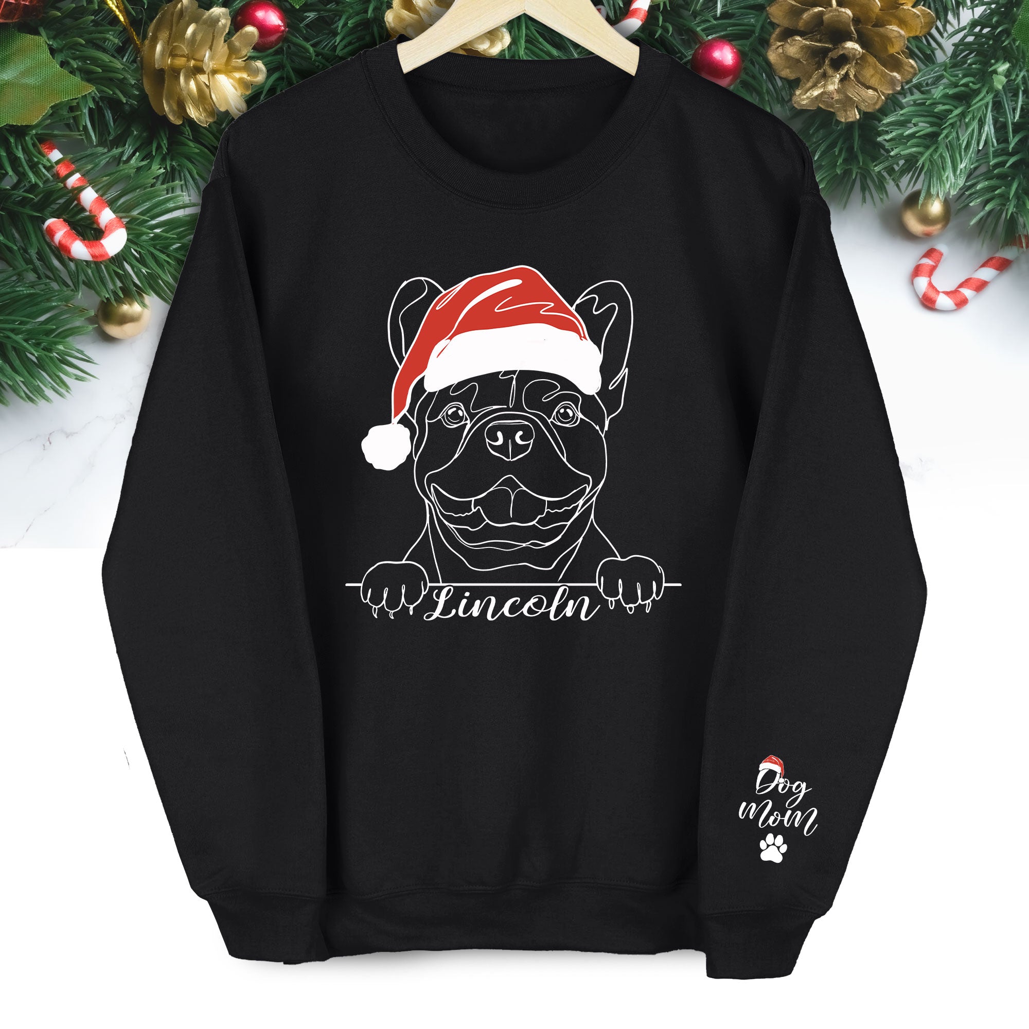 Custom Dog Face Sweatshirt for Dog Moms – Cute & Heartfelt Pet Lover Sweater