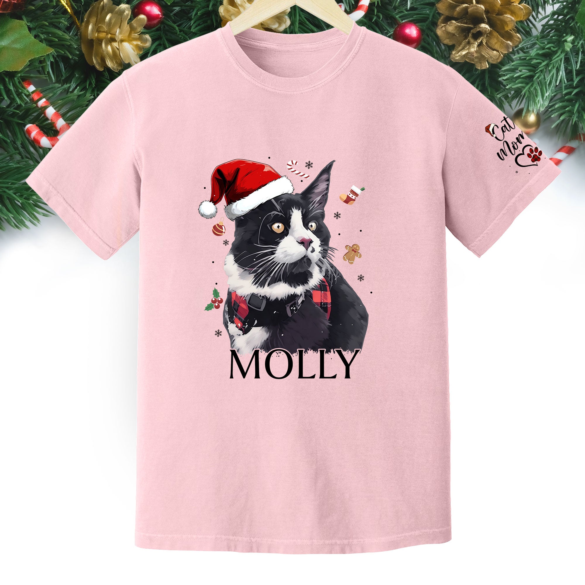 Personalized Cat T-Shirt – Custom Pet Photo Tee Gift for Animal Lovers