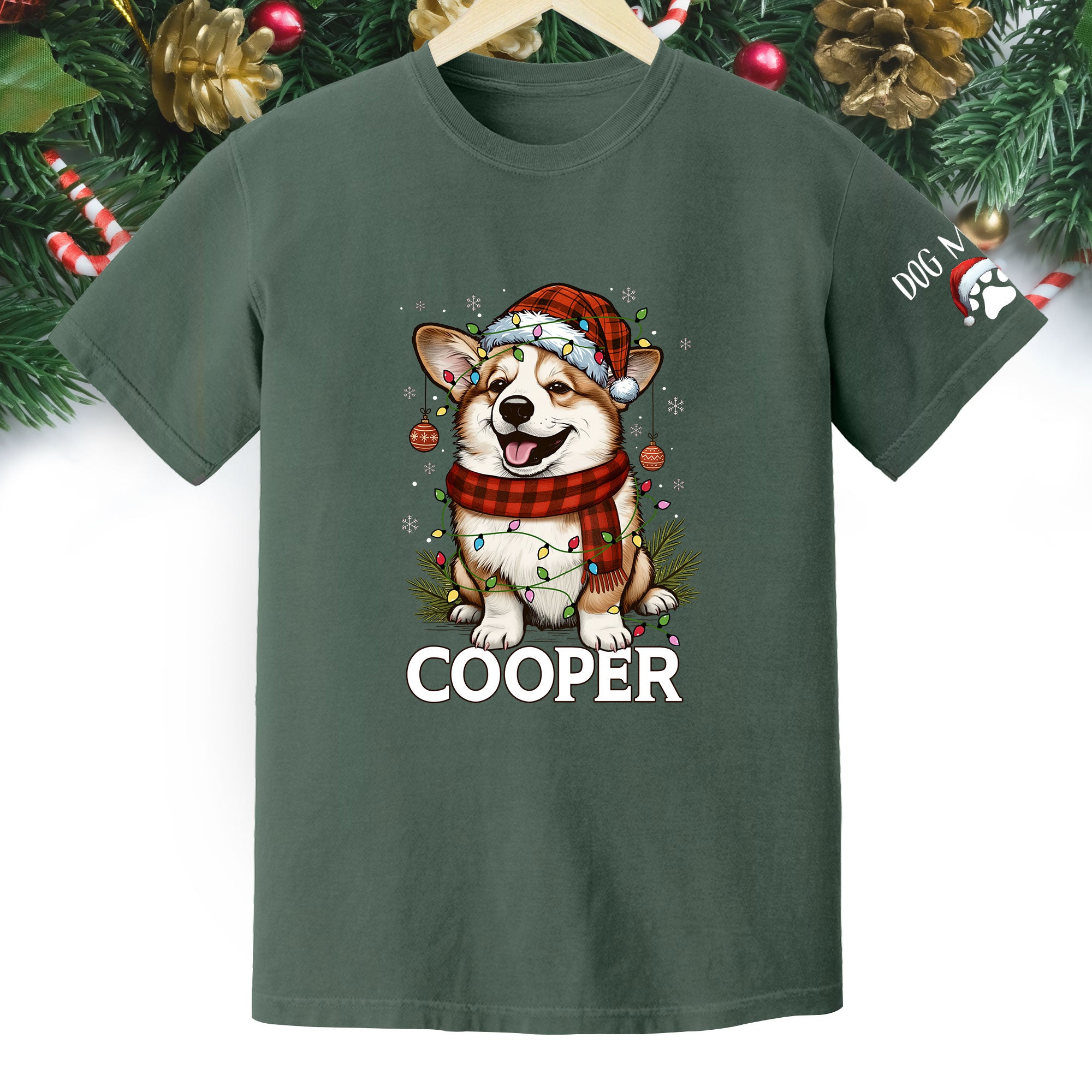 Personalized Pet Lover T-Shirt – Custom Dog Photo Christmas Shirt, Gift for Women