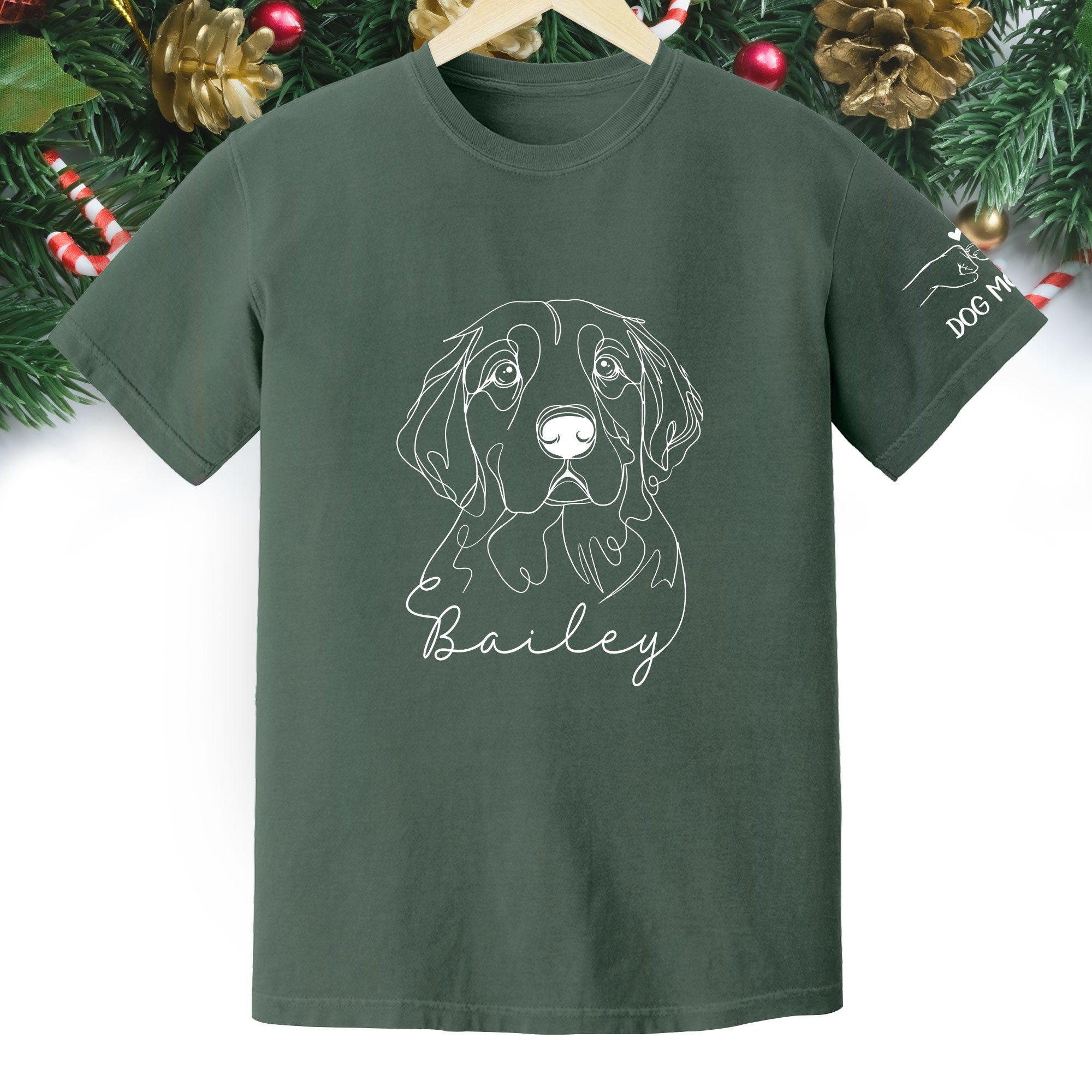 Custom Pet Photo T-Shirt – Personalized Dog Mom Shirt, Funny Christmas Gift for Pet Lovers