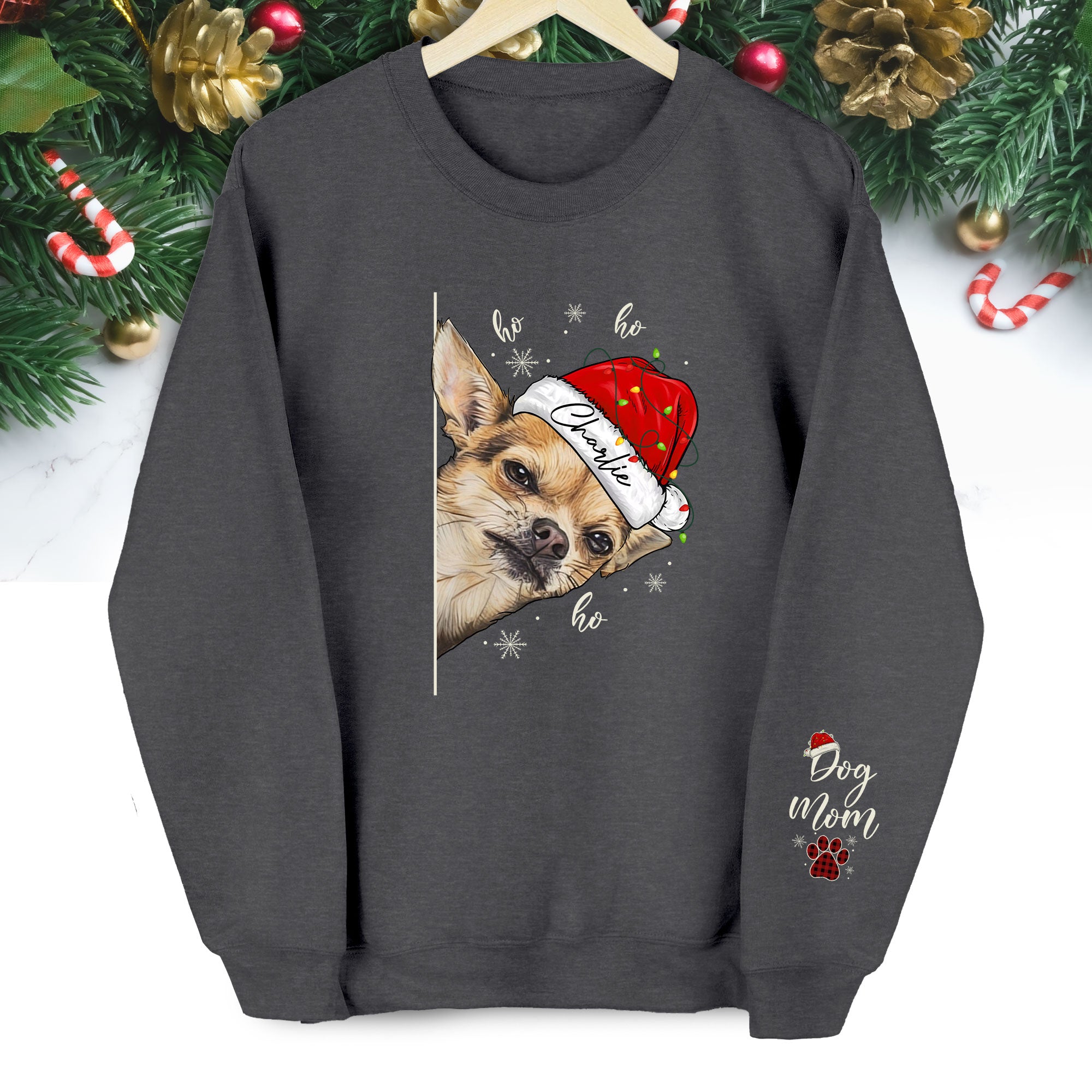 Custom Dog Mom Sweatshirt – Personalized Pet Photo Gift