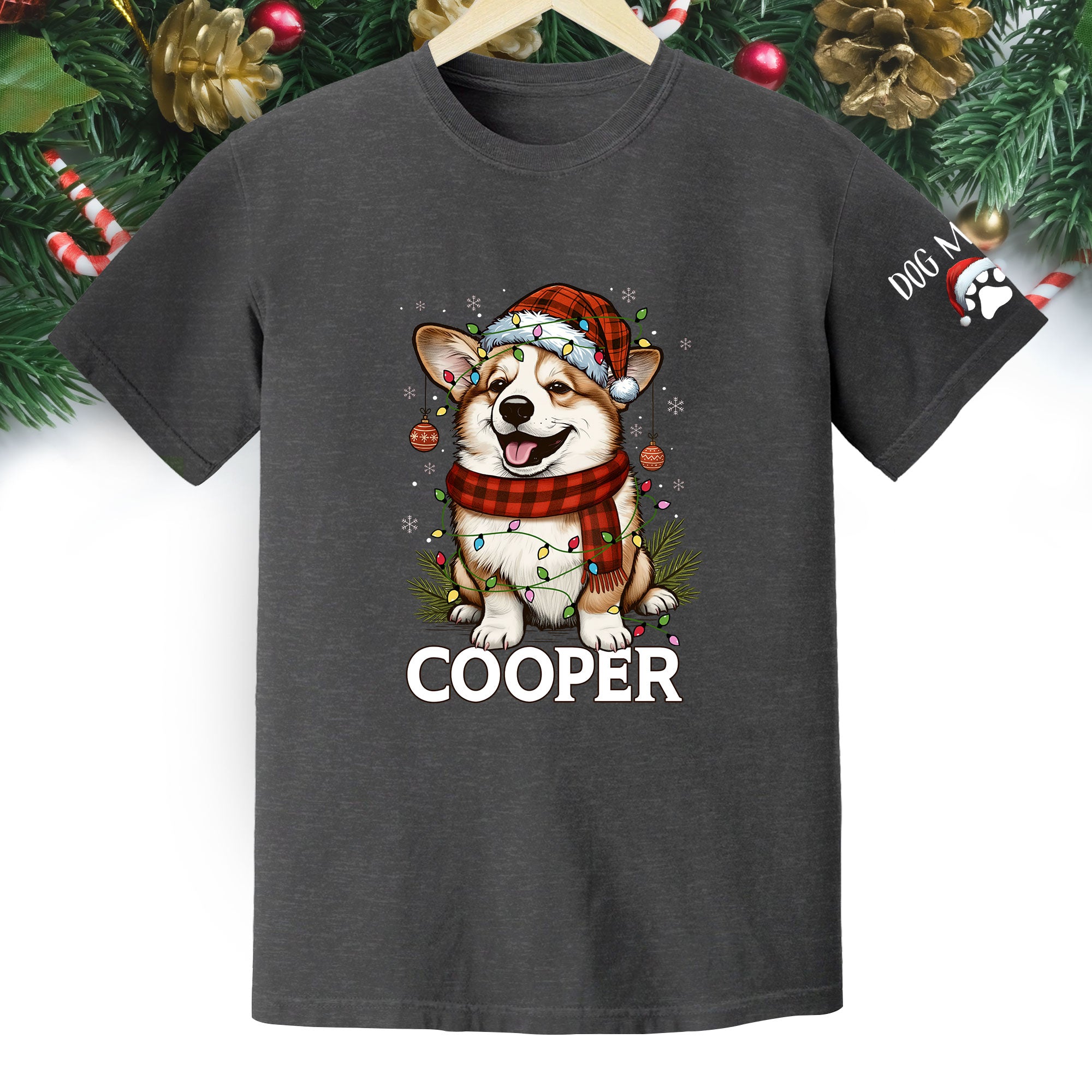 Personalized Pet Lover T-Shirt – Custom Dog Photo Christmas Shirt, Gift for Women