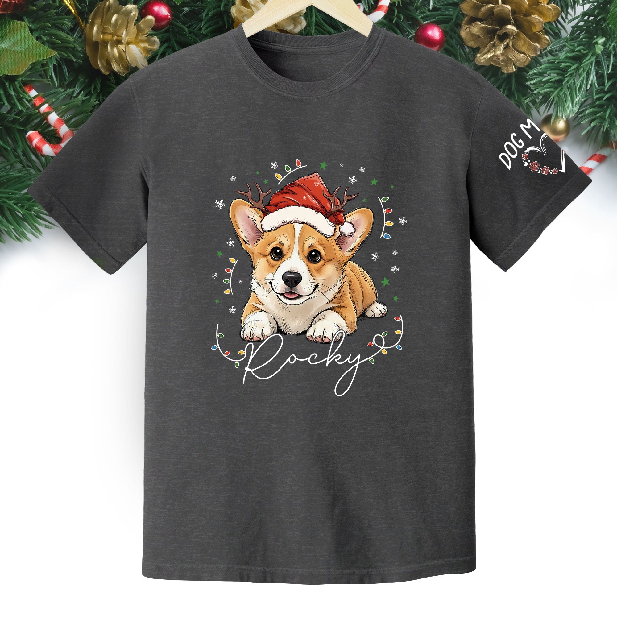 Personalized Pet Christmas Shirt – Custom Dog T-Shirt, Cute Holiday Gift for Pet Lovers