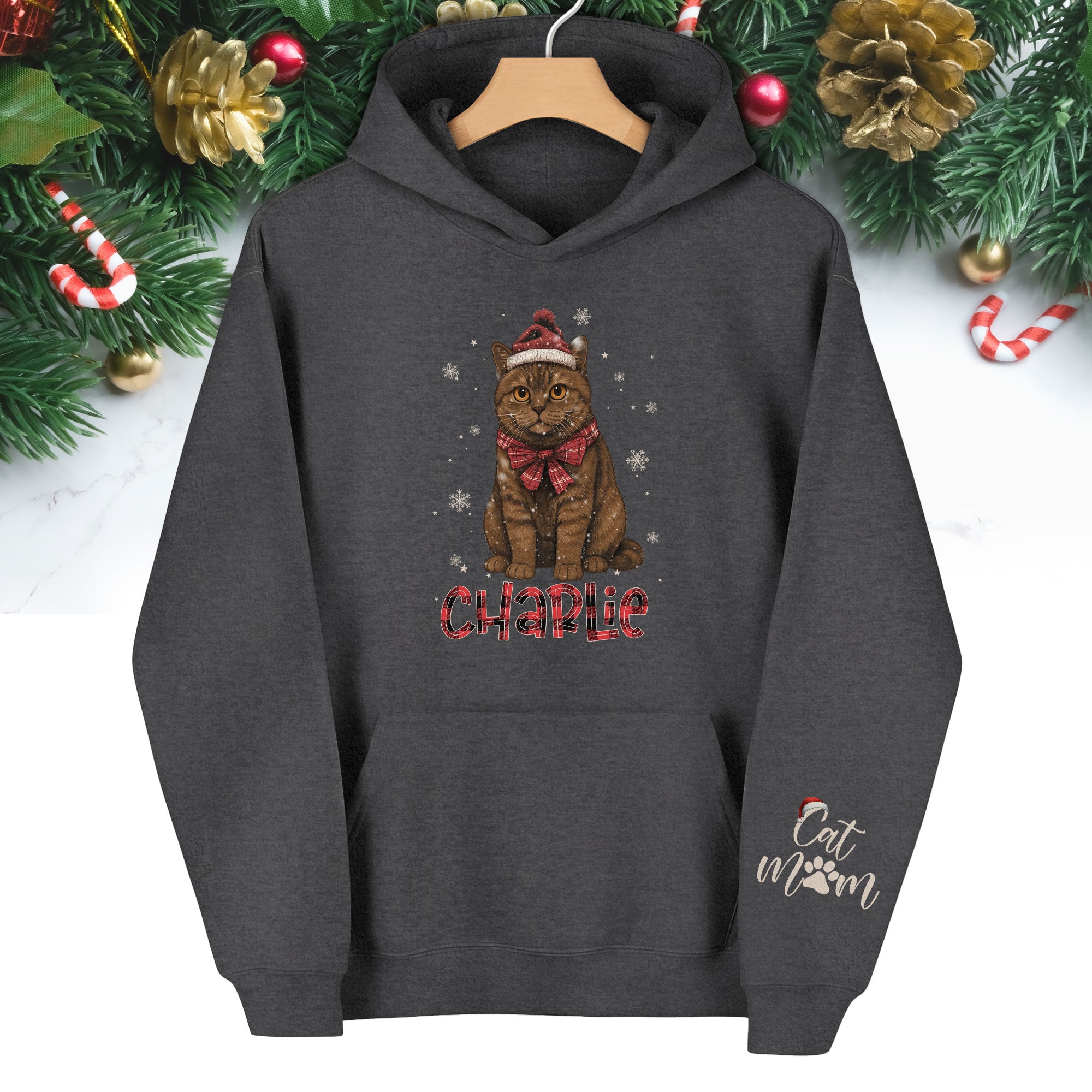 Custom Cat Hoodie – Personalized Photo Hoodie for Pet Lovers