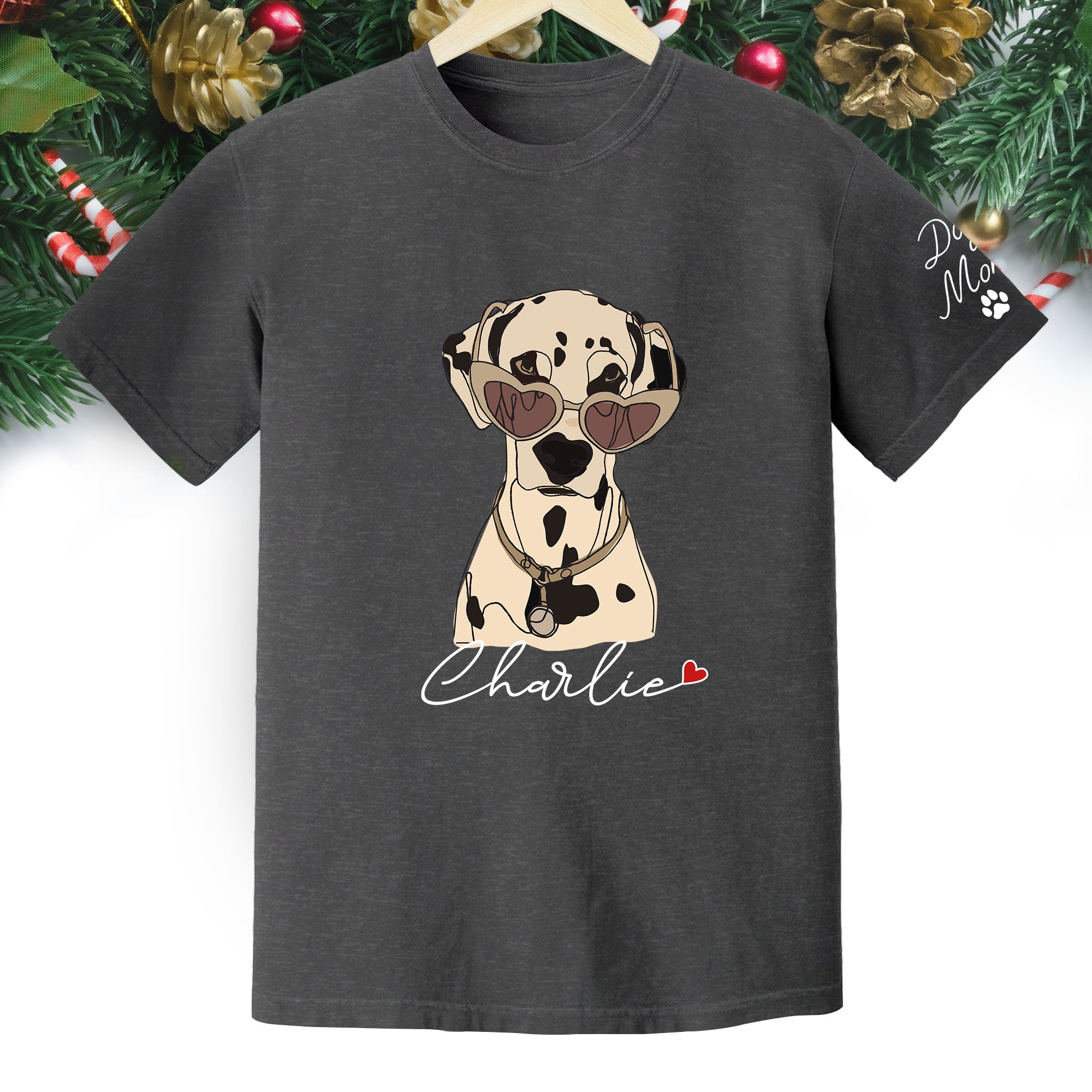 Custom Dog Mom Shirt – Personalized Pet Lover T-Shirt, Unique Christmas Gift for Pet Lovers