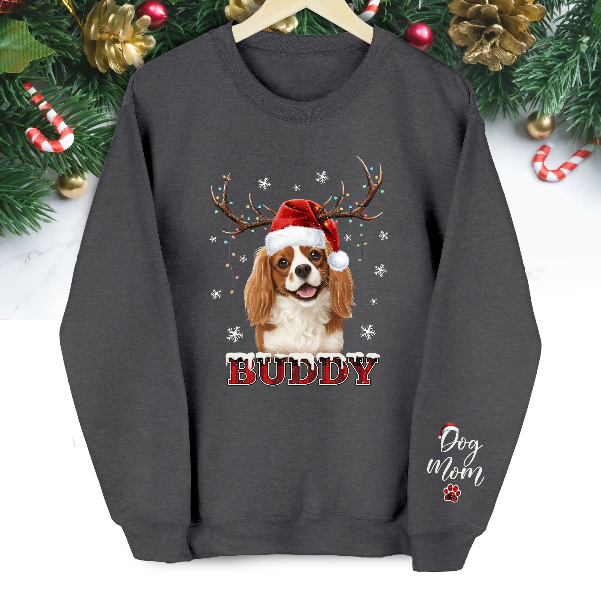 Dog Mom Custom Face Sweatshirt – Unique Personalized Pet Lover Apparel