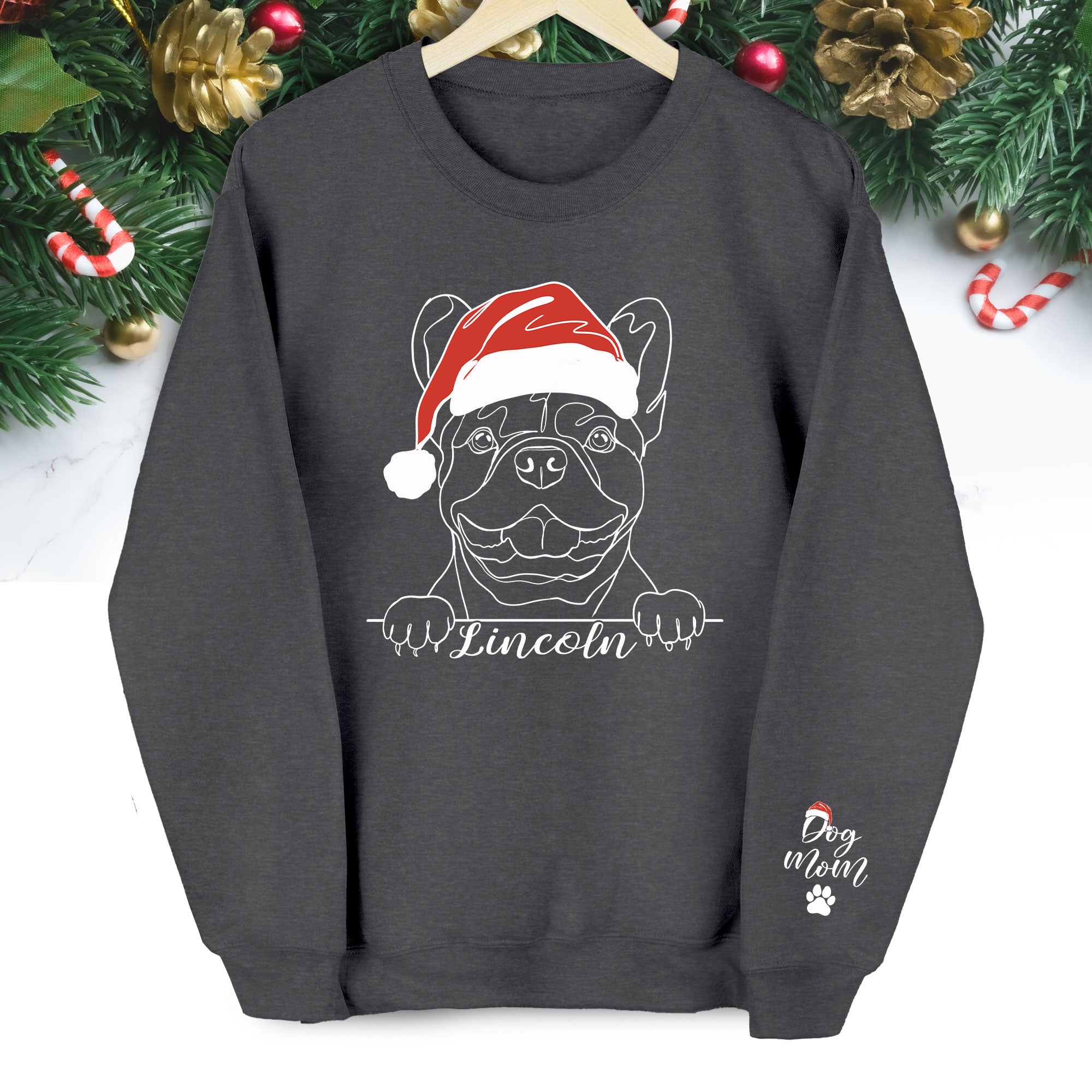 Custom Dog Face Sweatshirt for Dog Moms – Cute & Heartfelt Pet Lover Sweater