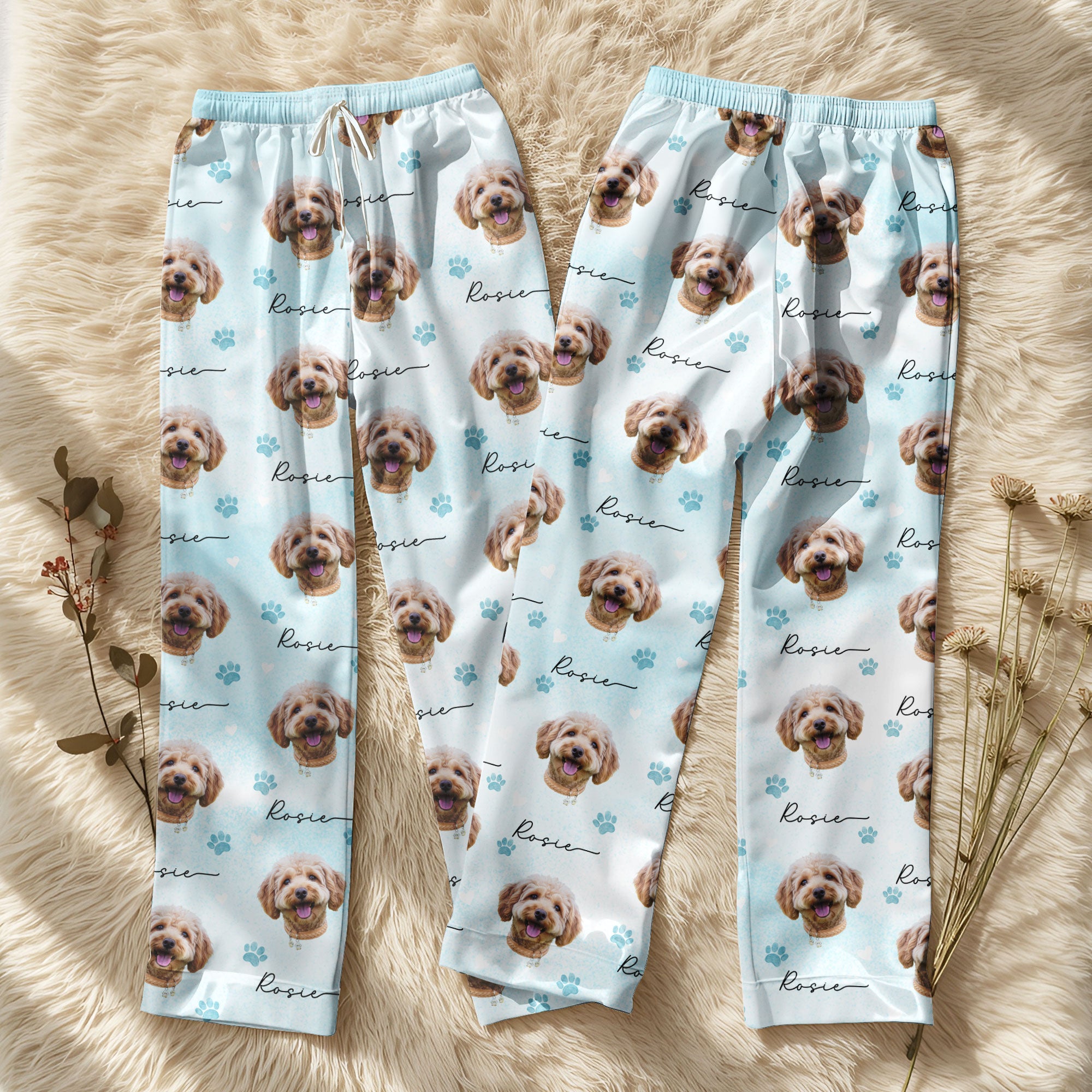 Custom Photo Pet Pajamas – Cute Christmas PJs for Pet Lovers, Personalized Holiday Gift Set