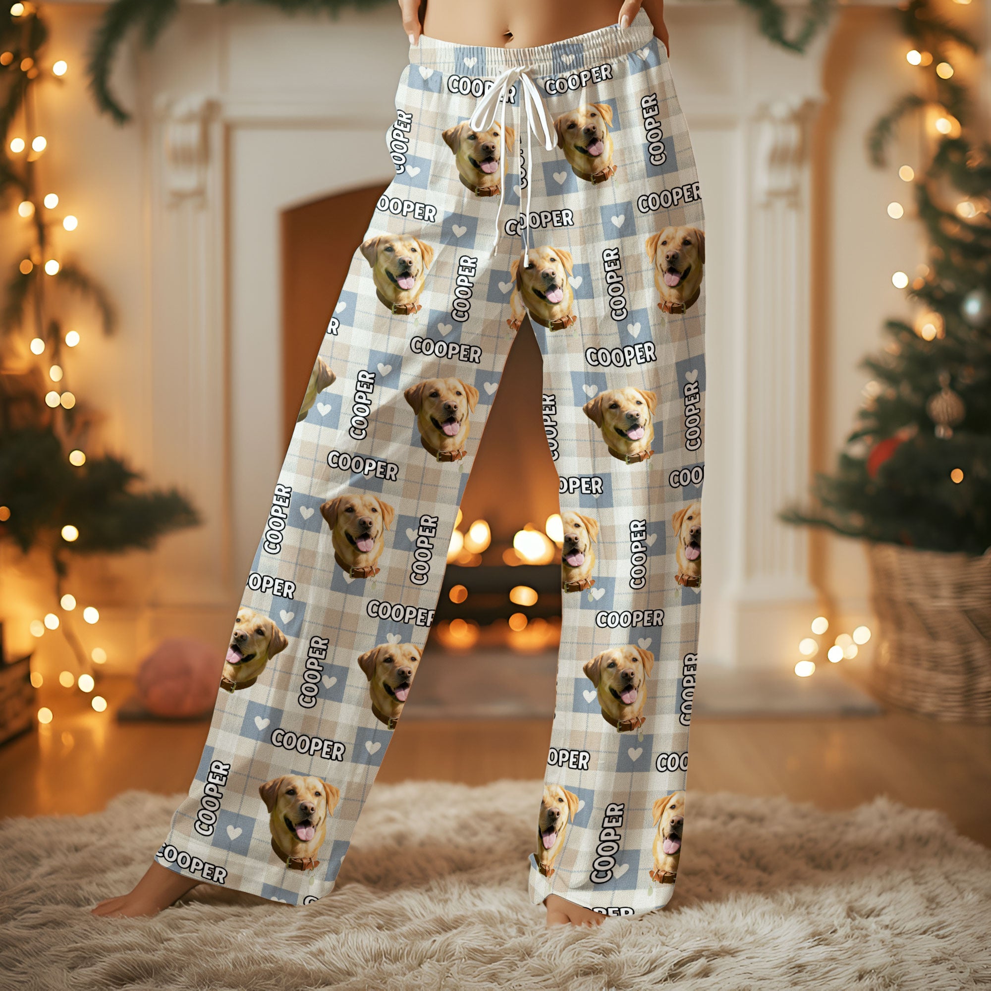 Custom Dog Face Pajamas – Funny Holiday PJs for Pet Lovers, Personalized Christmas Gift Loungewear