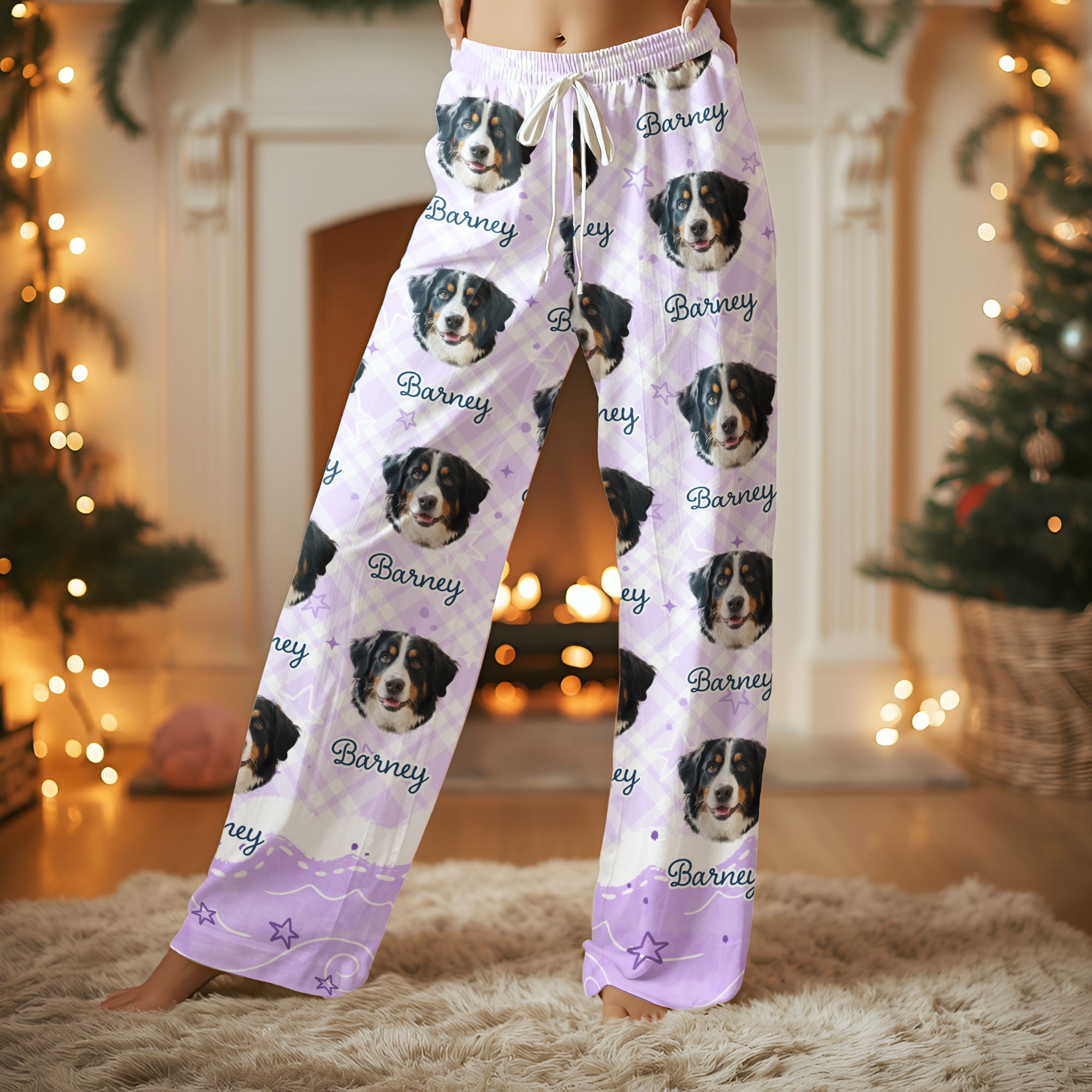 Dog Lover Custom Pajama Set – Personalized Pet Face Sleep Collection