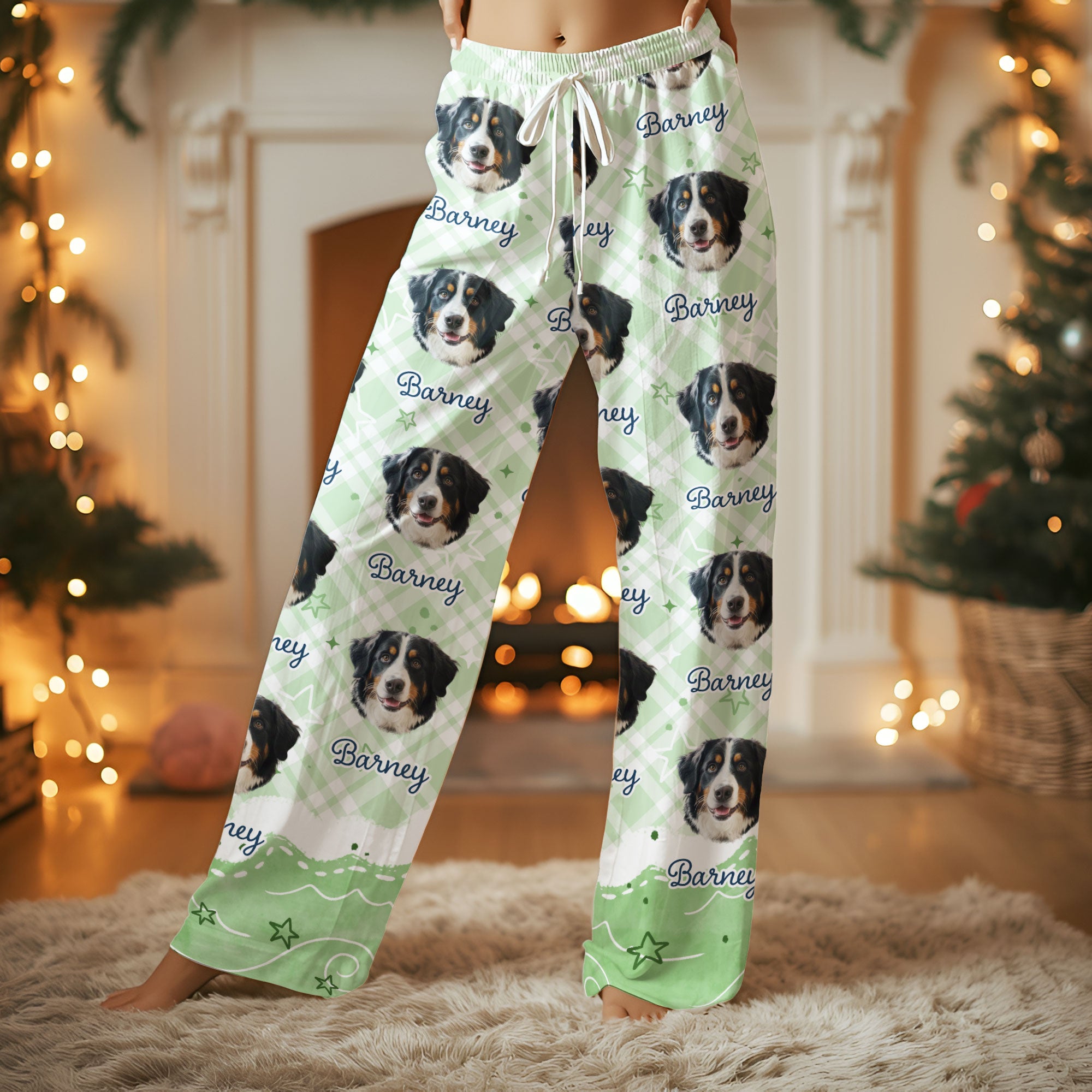 Pet Lover Custom Pajama Set – Dog Photo Printed Sleepwear
