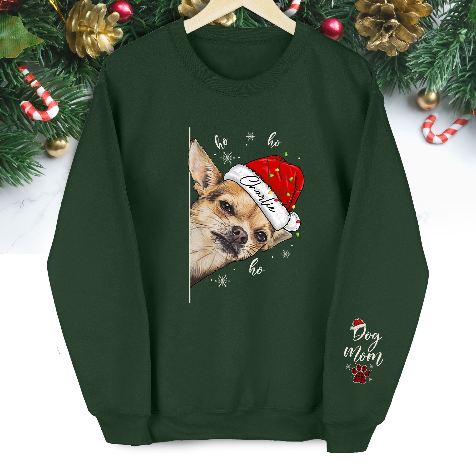 Custom Dog Mom Sweatshirt – Personalized Pet Photo Gift