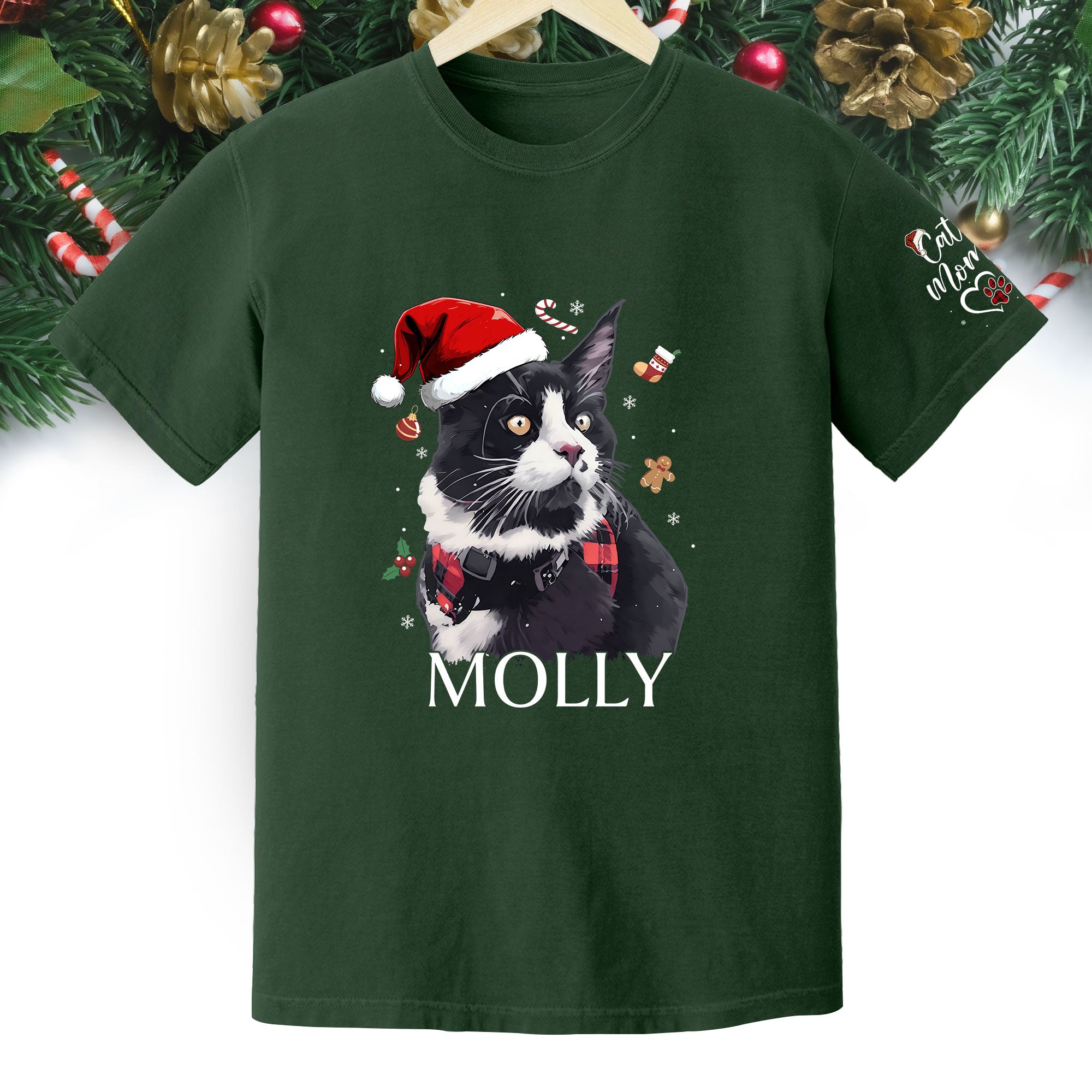 Personalized Cat T-Shirt – Custom Pet Photo Tee Gift for Animal Lovers