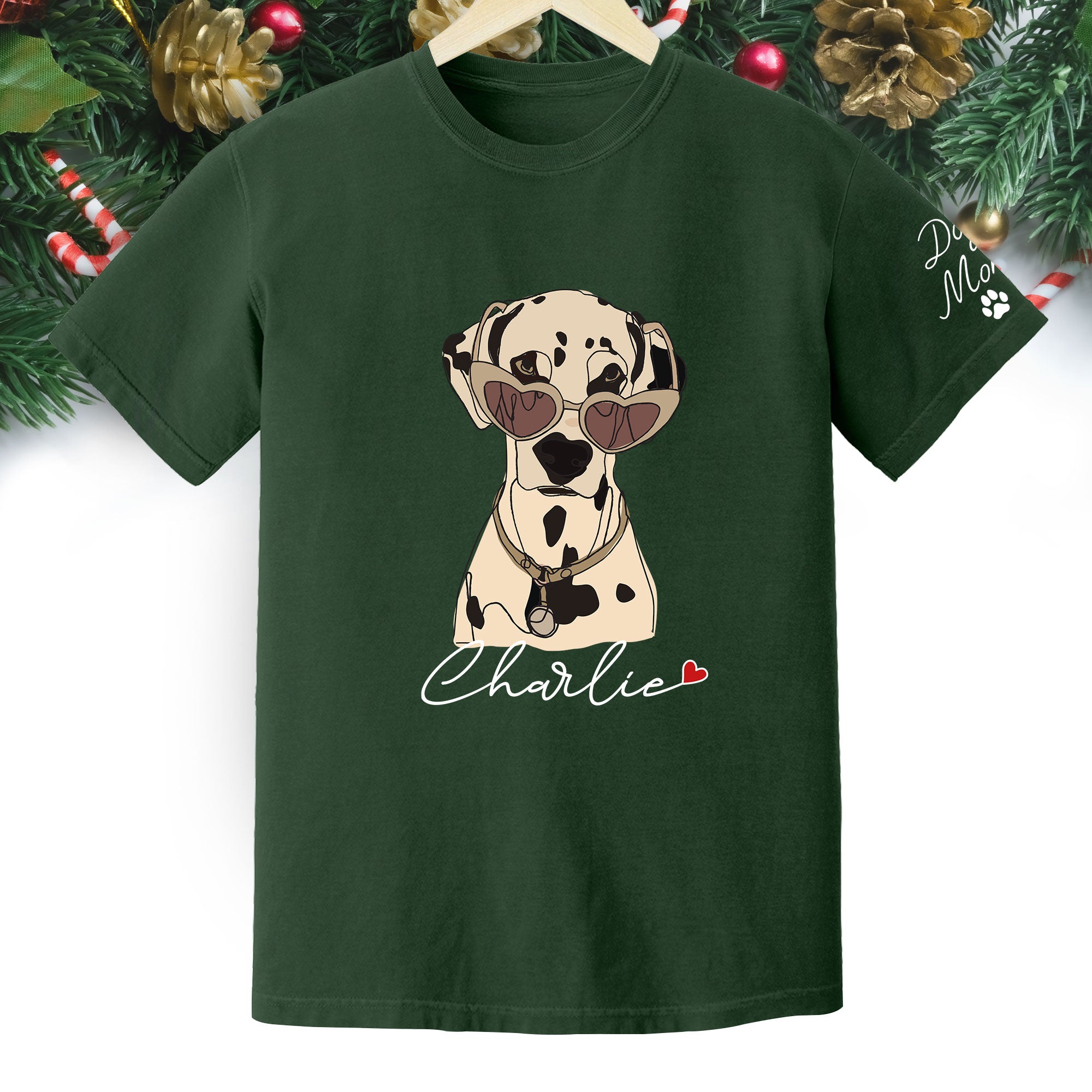 Custom Dog Mom Shirt – Personalized Pet Lover T-Shirt, Unique Christmas Gift for Pet Lovers