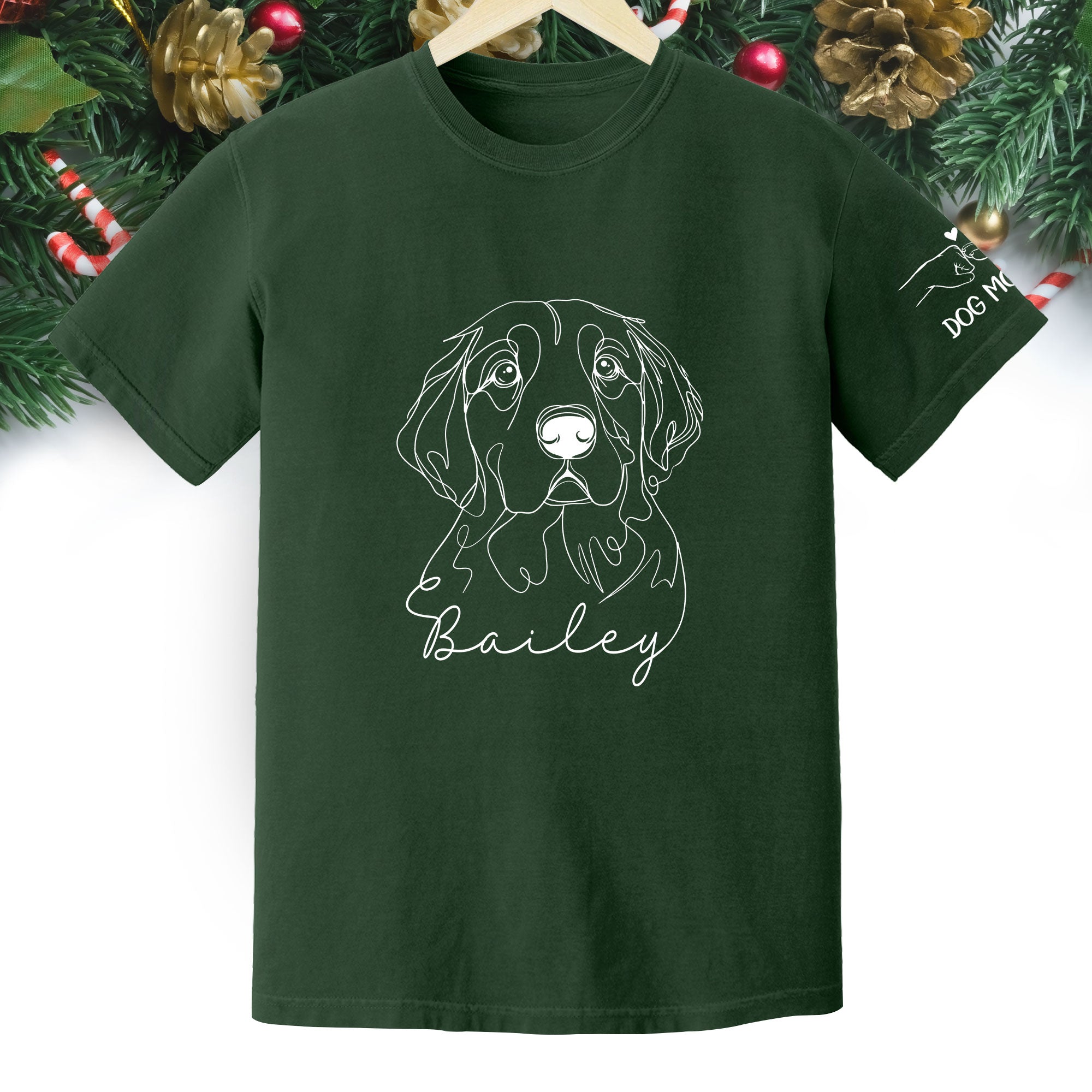 Custom Pet Photo T-Shirt – Personalized Dog Mom Shirt, Funny Christmas Gift for Pet Lovers