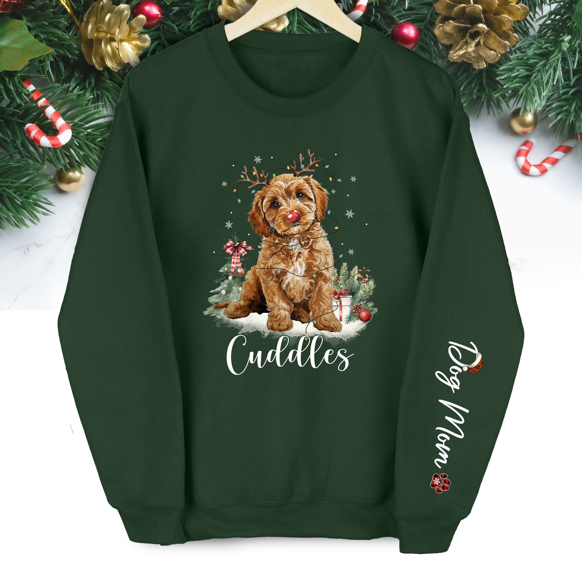 Custom Dog Face Sweatshirt for Dog Moms – Unique Gift for Pet Lovers