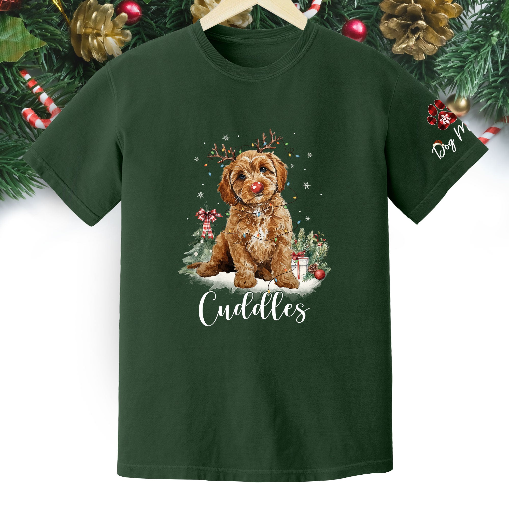 Holiday Dog Mom T-Shirt – Cozy Christmas Pet Lover Gift Idea