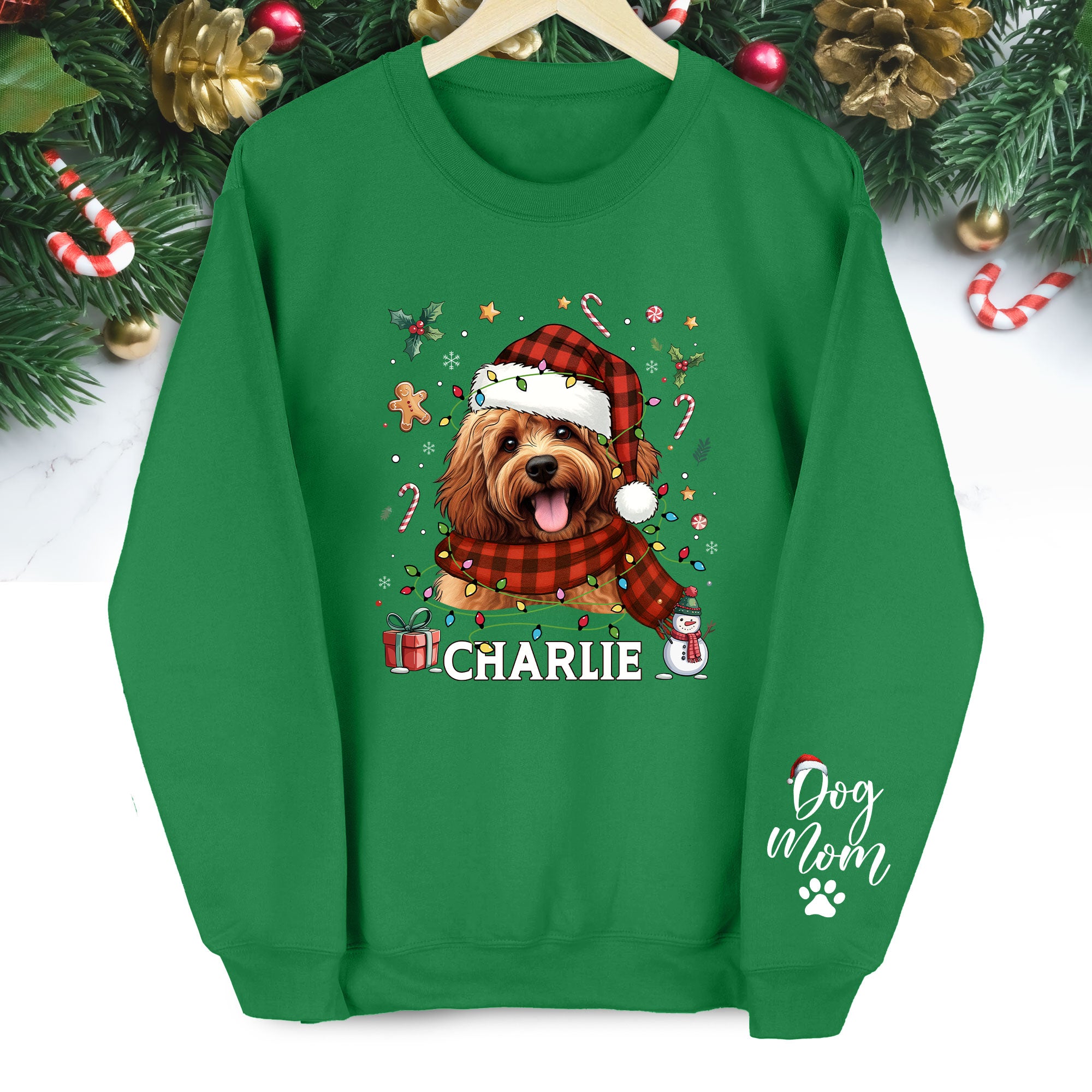 Custom Dog Mom Sweatshirt – Personalized Pet Gift