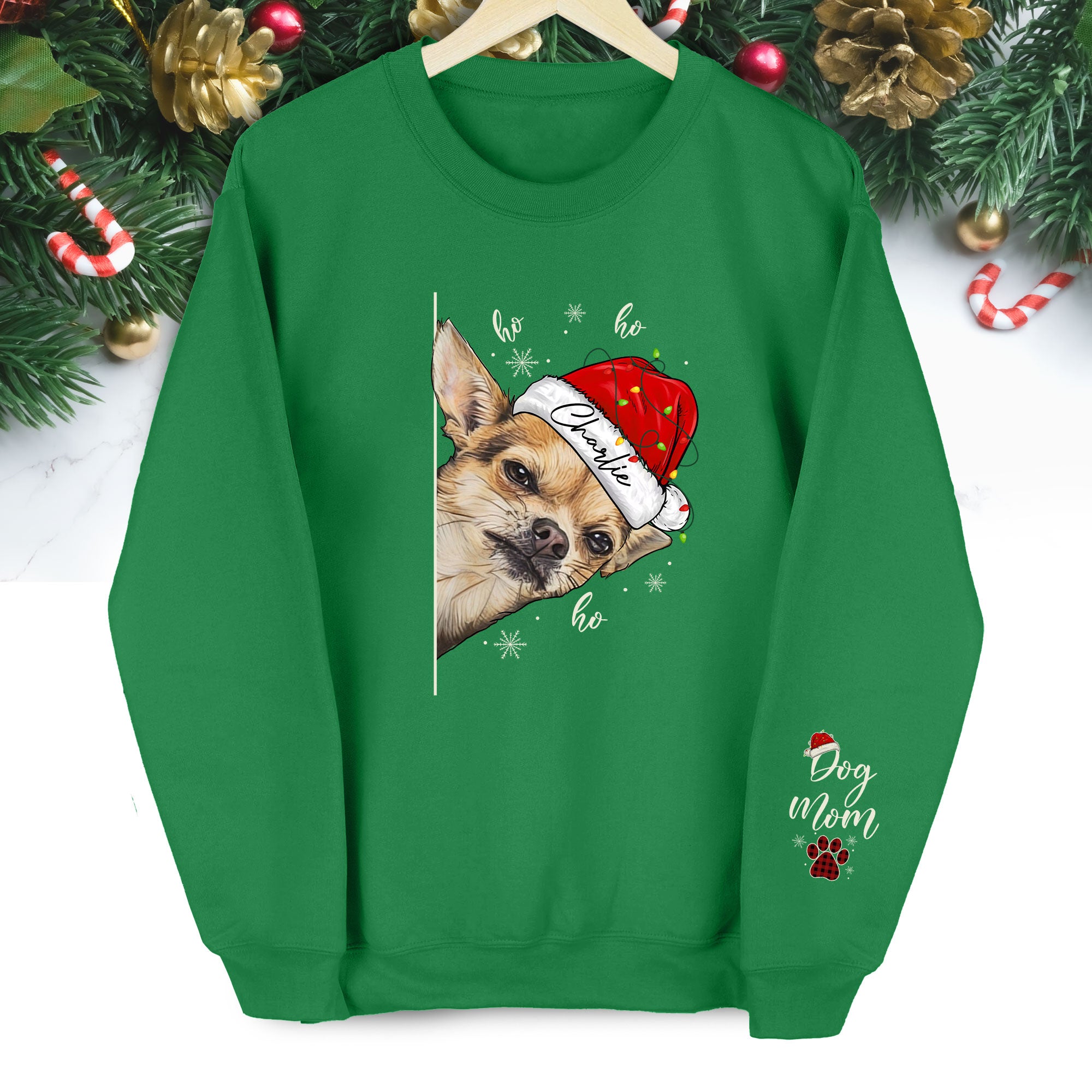 Custom Dog Mom Sweatshirt – Personalized Pet Photo Gift