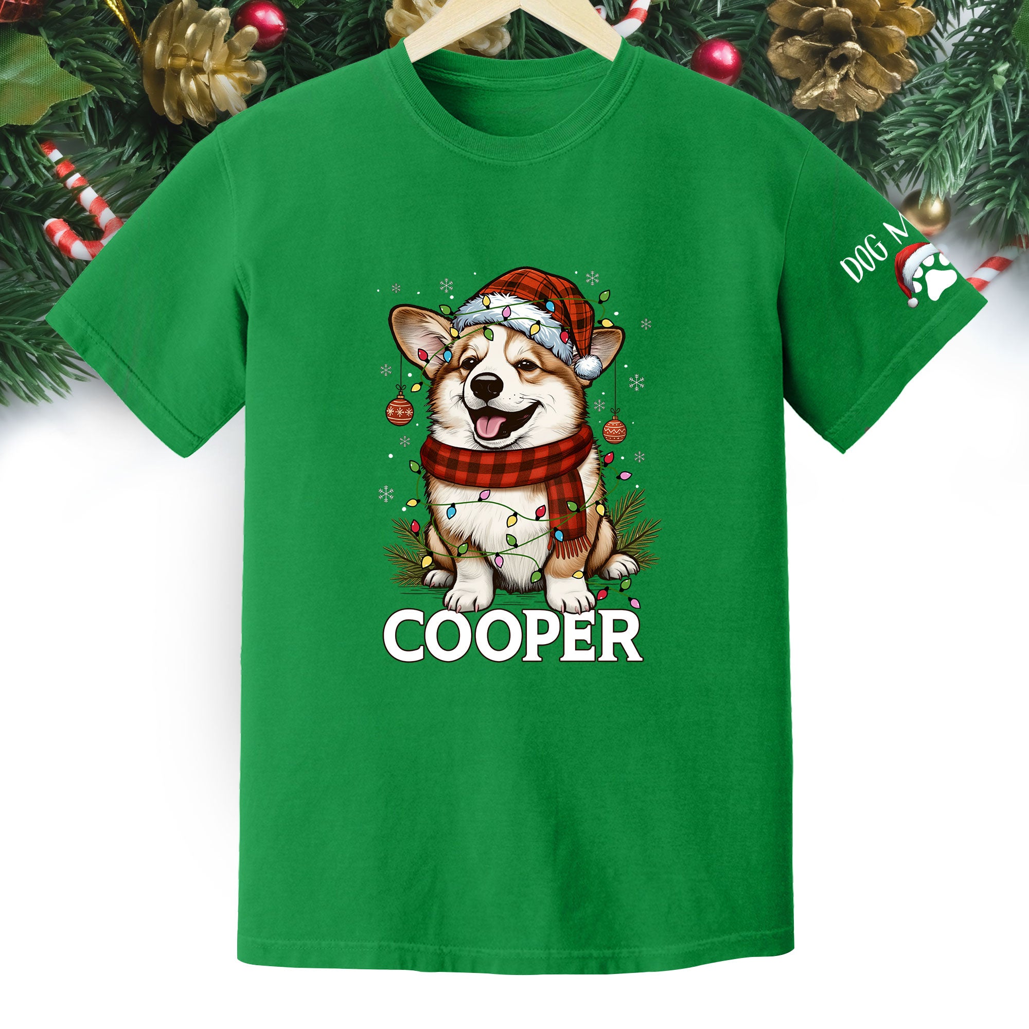 Personalized Pet Lover T-Shirt – Custom Dog Photo Christmas Shirt, Gift for Women