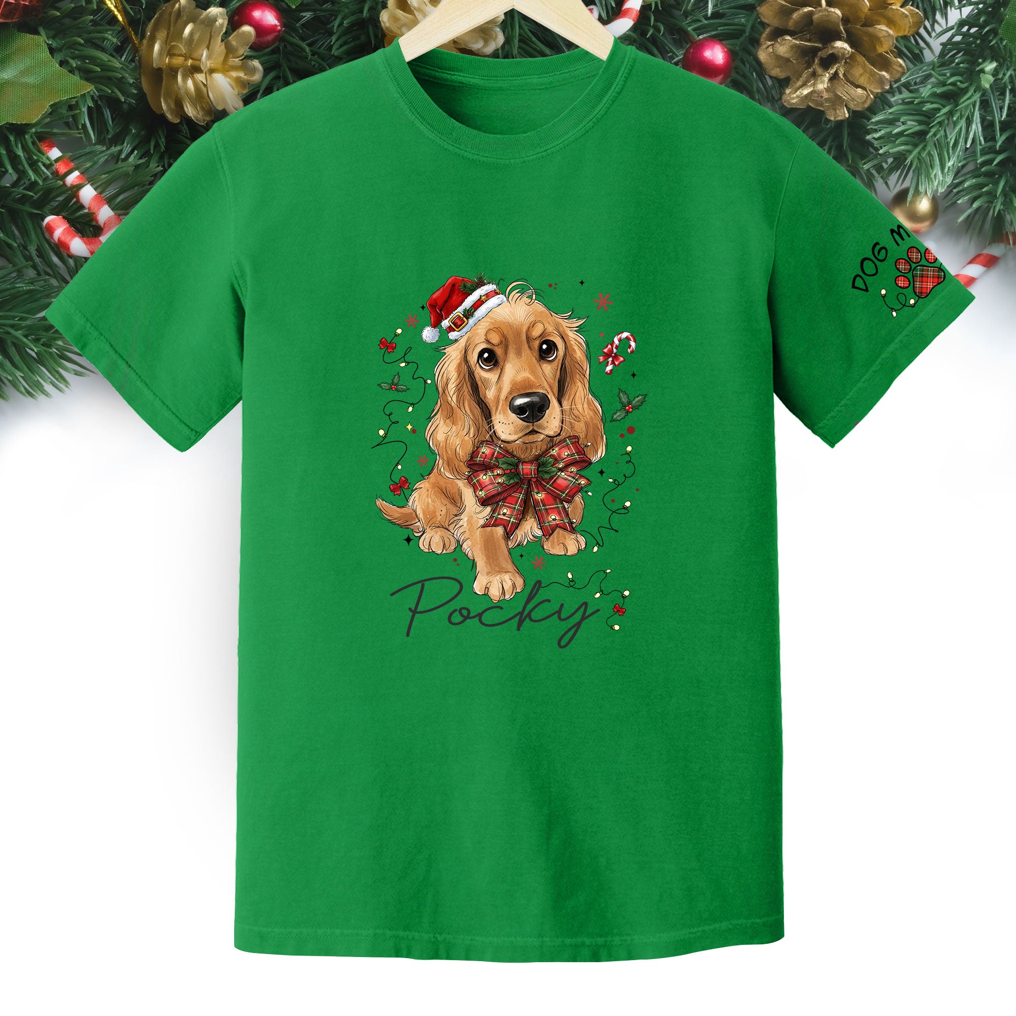 Personalized Dog Mom Shirt, Dog Mom Gift, Christmas Shirts For Women